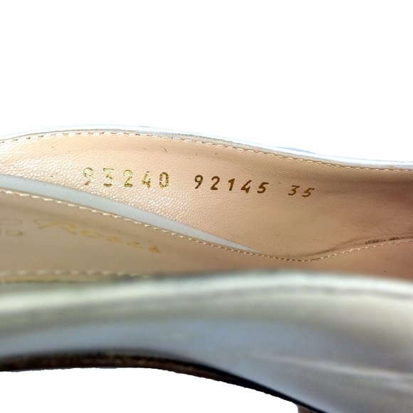 Gianvito Rossi Leather Reeve Kitten Mule 2018 Sz 4 - Picture 7 of 12